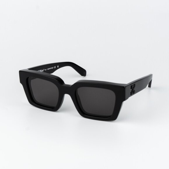 Off-White VIRGIL Men Sunglasses Black Grey Square OERI008 1307 NEW AUTHENTIC - Picture 3 of 11